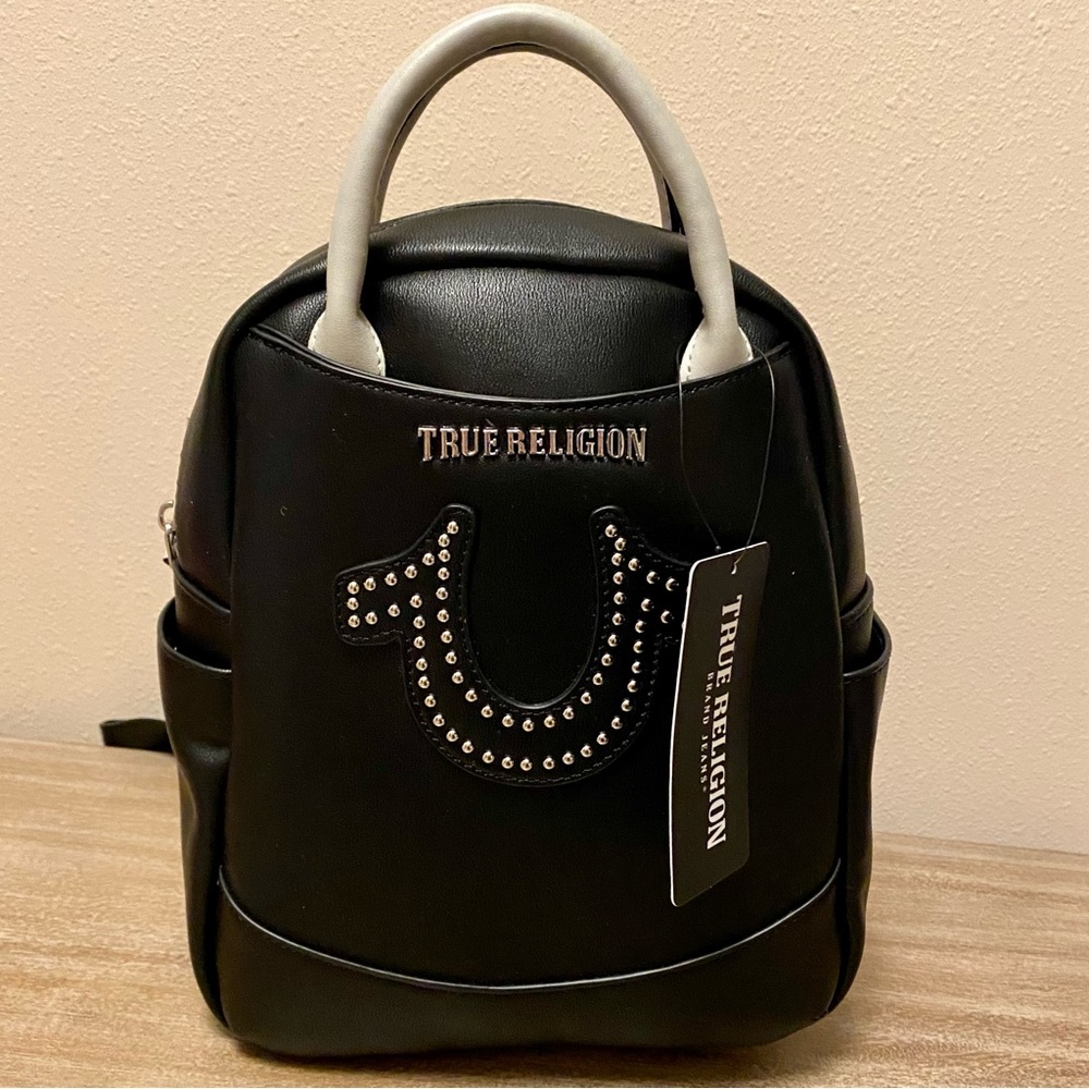 NWT True Religion Backpack with Studded Horseshoe Design